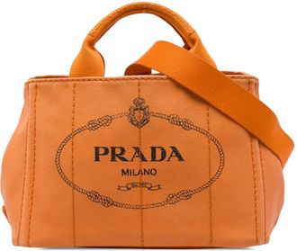 Prada Pre-owned Prada Small Canvas Canapa Logo Tote Ladies CR0XHW2H7ACKY0HD