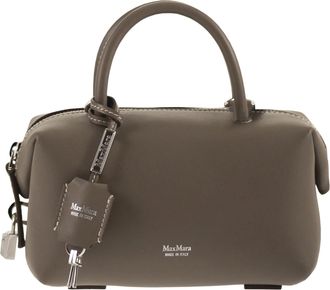 Max Mara Holdalls Kleine Umh&auml;ngetasche aus Naturleder