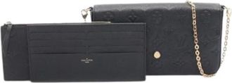 Louis Vuitton Pre-owned Pochette Pouch - Dames - Vintage Schoudertas - Zwart - ONE Size - Leer - Vintage