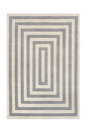 Jonathan Y Designs Bandol Modern Classic Mitre Stripe Area Rug in Gray/ivory at Nordstrom, Size 3Ft 0In X 5Ft 0In