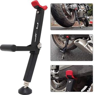 OEM Gato Elevador Para Motocicletas - Soporte Para Ruedas Delanteras Y Traseras - Con Asa Plegable - Para La Mayor&iacute;a De Ruedas De Motocicletas, Motos De C