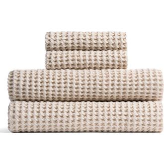Parachute Turkish Cotton Waffle Bath Essentials in Bone at Nordstrom, Size Hand Towel