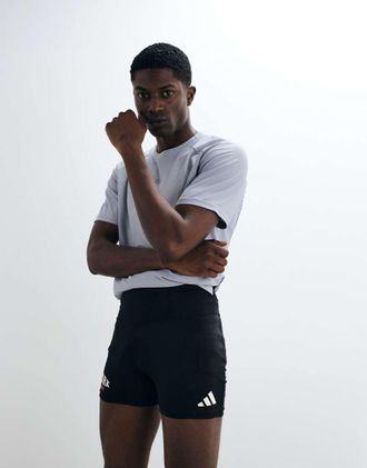 adidas adidas Running Adizero shorts leggings riflettenti nere-Nero