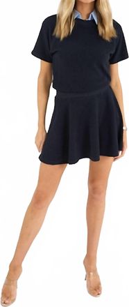 Sundays Bijou Mini Dress In Navy