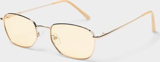 Simons Womens Daisy rectangular sunglasses