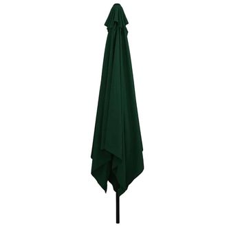 Berkfield Home Square Garden Parasol 295x245 cm Green