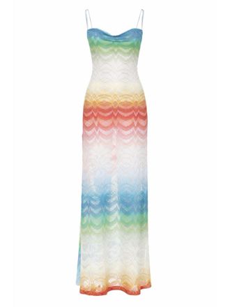 Missoni Wave Pattern Metallic Viscose Dress