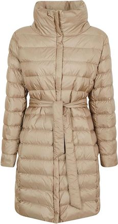 Max Mara Donsjas - Dames - Dons jassen - Beige - XS - Polyester - Jassen