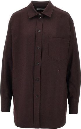 Victoria Beckham Wool flannel shirt Woman 10