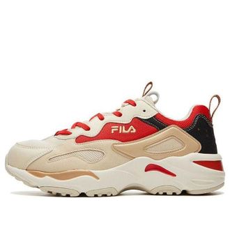 Fila (WMNS) FILA Tracer Running Shoes Beige/Red F12W111127FAF