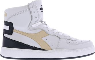 Diadora Klassieke Gebruikte Basketball Schoenen - Heren - Sneakers - Wit - 42 EU - Schoenen