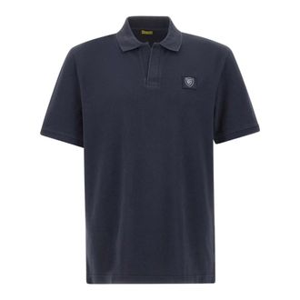 Blauer Albano Polo - Heren - Tops - Blauw - Maat: 2XL Katoen