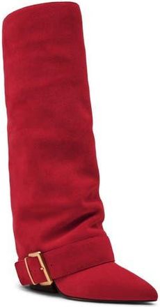 Steve Madden Illuzion Boot in Red Suede at Nordstrom Rack, Size 7.5