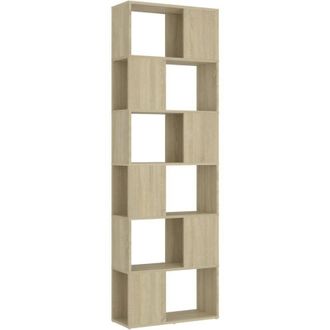 vidaXL Vidaxl - Book Cabinet Room Divider Sonoma Oak 60x24x186 cm Engineered Wood