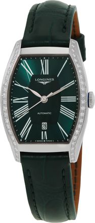 Longines Elegance Automatic Diamond Green Dial Ladies Watch L2.142.0.60.2