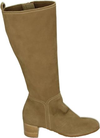 Arche Souati Enkellaars met Hak - Dames - Laarzen met Hak - Beige - 40 EU - Schoenen