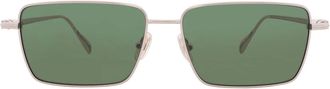 Ferragamo Salvatore Ferragamo Green Rectangular Mens Sunglasses SF309S 746 57