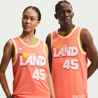 Nike Donovan Mitchell Cleveland Cavaliers City Edition Nike Mens Dri-FIT ADV NBA Authentic Jersey in Orange | HM6092-836