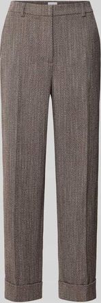 Jake*s Stoffhose mit französischen Eingrifftaschen in Dunkelbraun, Größe 32