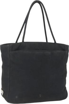 Prada Pre-owned Tote Bags, female, Black, Size: ONE SIZE Pre-owned Nylon Tote Bag