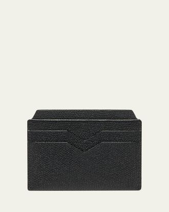 Valextra Calf Leather Card Holder