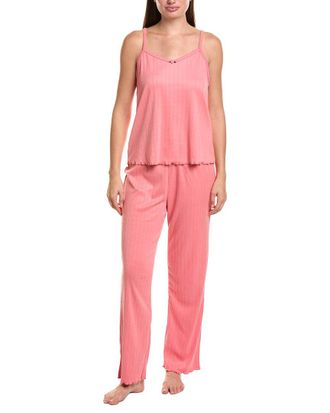 Flora Nikrooz Flora By Flora Nikrooz 3Pc Solid Pointelle Cami, Pant, & Short Set