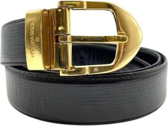 Louis Vuitton Pre-owned Belts, male, Black, Size: ONE SIZE Pre-owned Vintage Epi Leather Belt