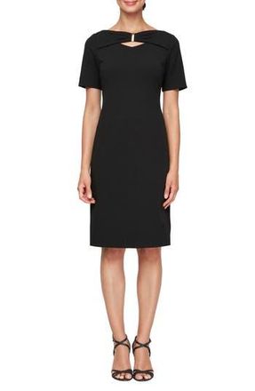 NWT S. L. FASHIONS BLACK COCKTAIL on sale DRESS SIZE 16