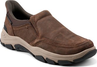 Rockport Reece Water Resistant Slip-On in Medium Brown at Nordstrom, Size 10.5