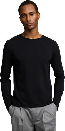 Kiefermann Round-neck Knitwear, male, Black, Size: XL Nandon Longsleeve