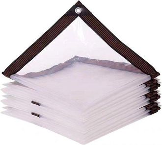 OEM Lona Impermeable Transparente, Tama&ntilde;o De Poro 12 Mm, Resistente A La Lluvia, Impermeable, Resistente A Los Rayos Uv, Perforada, 2 M X 3 M