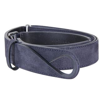 Orciani Accessoires, Heren, Blauw, ONE Size, Leer, Gehamerde Leren Riem