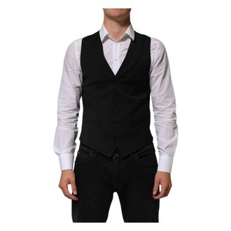 Dolce & Gabbana Vest - male - Dolce & Gabbana - Waistcoats - Black - M - Suits