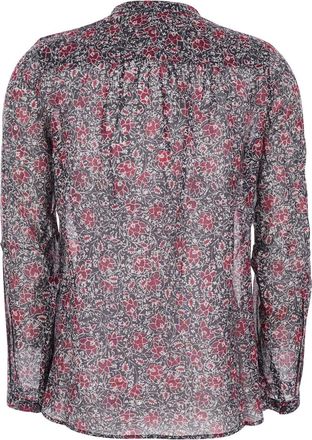 Isabel Marant Womens Dress Maria Henley Violet Cotton Blouses Shirt