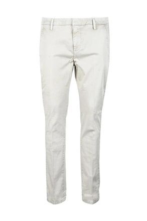Dondup Slim-Fit Beige Trousers with Minimalist Design