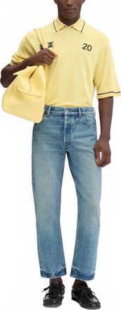 Jacquemus Venice De-Nîmes Denim Pants In Blue/tabac