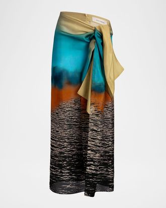 Silvia Tcherassi Viveka Midi Pareo Skirt