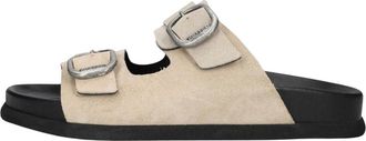 Shabbies Amsterdam Schoenen, Dames, Beige, 37 EU, Leer, Inga Buckles S
