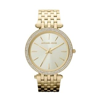 Michael Kors Accessoires, Dames, Geel, ONE Size, Darci Pav&eacute; Horloge