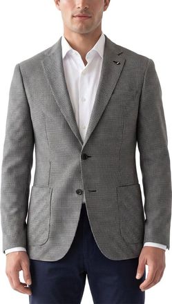 Corneliani Cc Collection Pied De Poule Wool Blazer