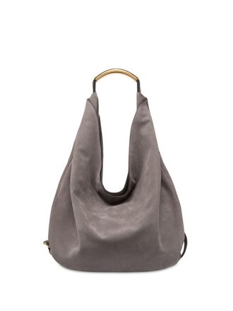 Moschino Borsa a spalla Handle Me in pelle - Grigio