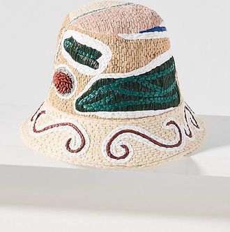 Alemais Velora Raffia Bucket Hat