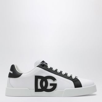 Dolce & Gabbana Portofino Light Strobel sneakers in canvas and white/black leather