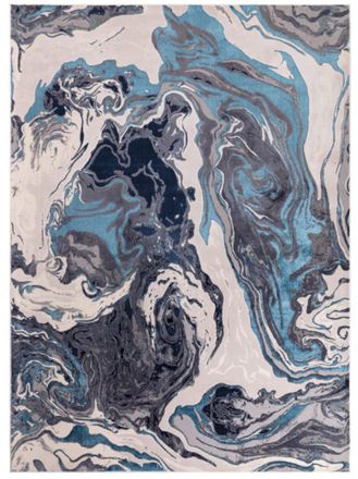 Novatrend Alfombra moderna sal&oacute;n Azul 160x230 cm