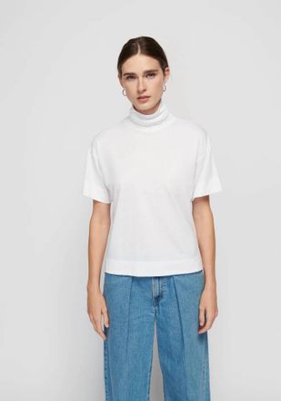 Nation Ltd Fable Turtleneck Tee In White