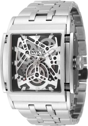 Invicta Speedway Quartz Silver and Black Dial Mens Watch 47719
