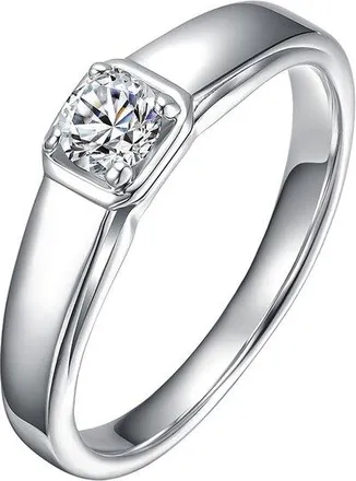 Rachel Glauber Plated Cz Engagement Ring