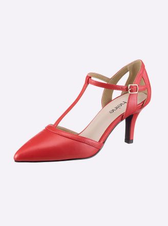 Heine Pumps HEINE, Damen, Gr. 36, rot, Synthetik, Schuhe Pumps
