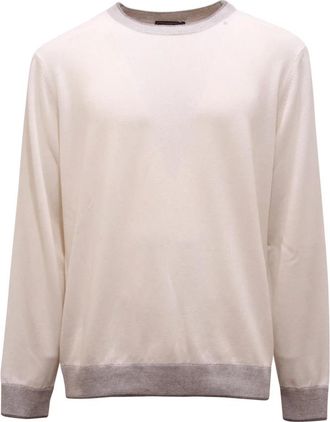 PESERICO R59361F12 Maglione Jumper - male - Peserico - Round-neck Knitwear - White - 2XL - Knitwear