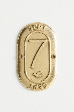 Anthropologie Claudette Brass House Numbers